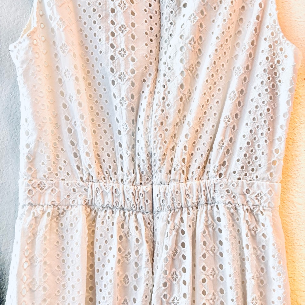 J. Crew White Eyelet Dress— Petite 00 - Picture 10 of 12